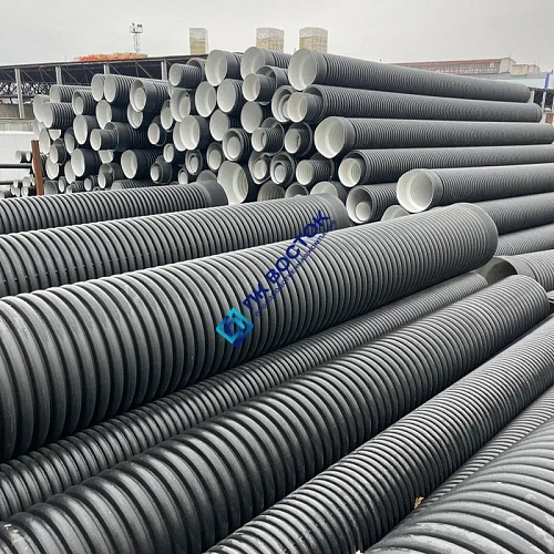 Труба пнд гофрированная 190/160 SN8 двустенная с раструбом