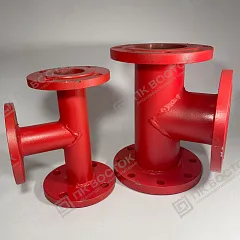 Тройник стальной фланцевый ТФ Ду 80х80 Ру10
